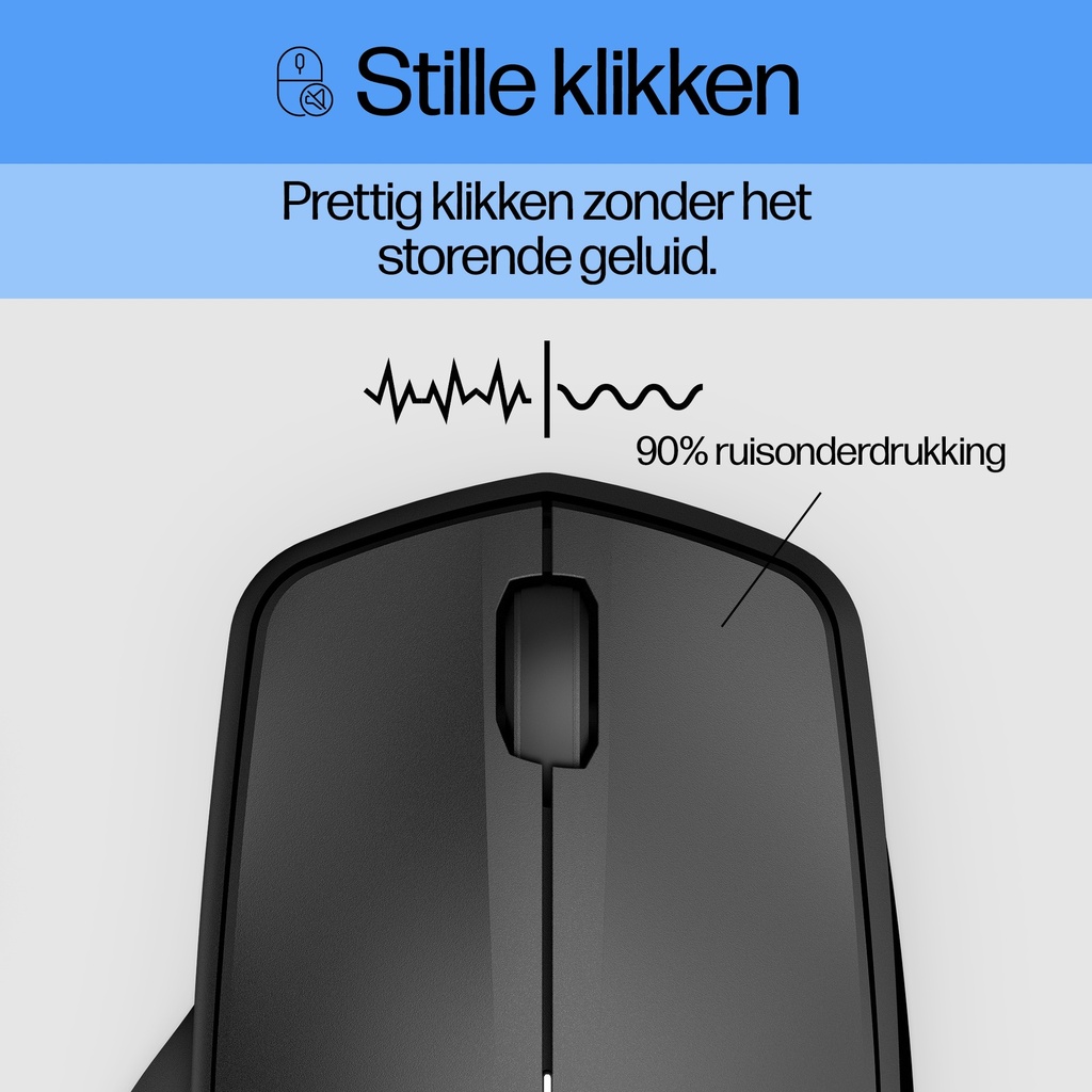 HP 280 Silent Wireless Mouse - Rechtshan-9
