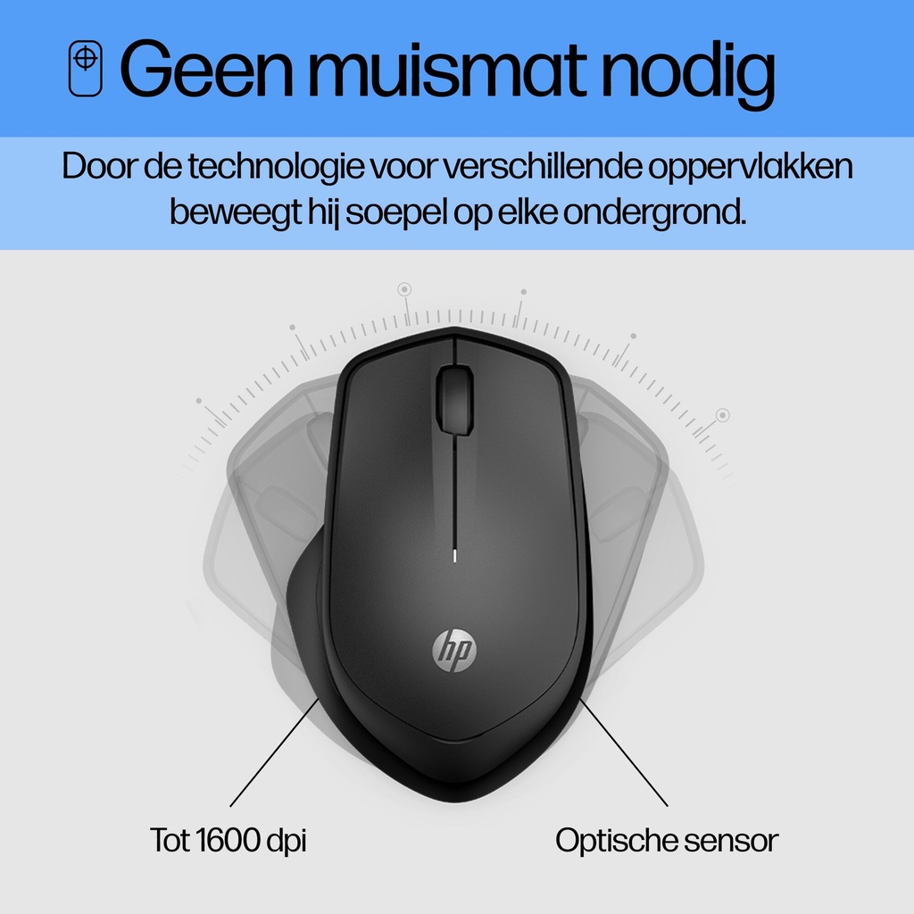 HP 280 Silent Wireless Mouse - Rechtshan-13