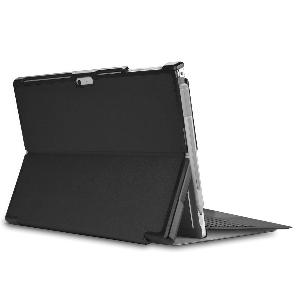 Microsoft Surface Pro 7 hoes - Tri-Fold Book Case - Zwart