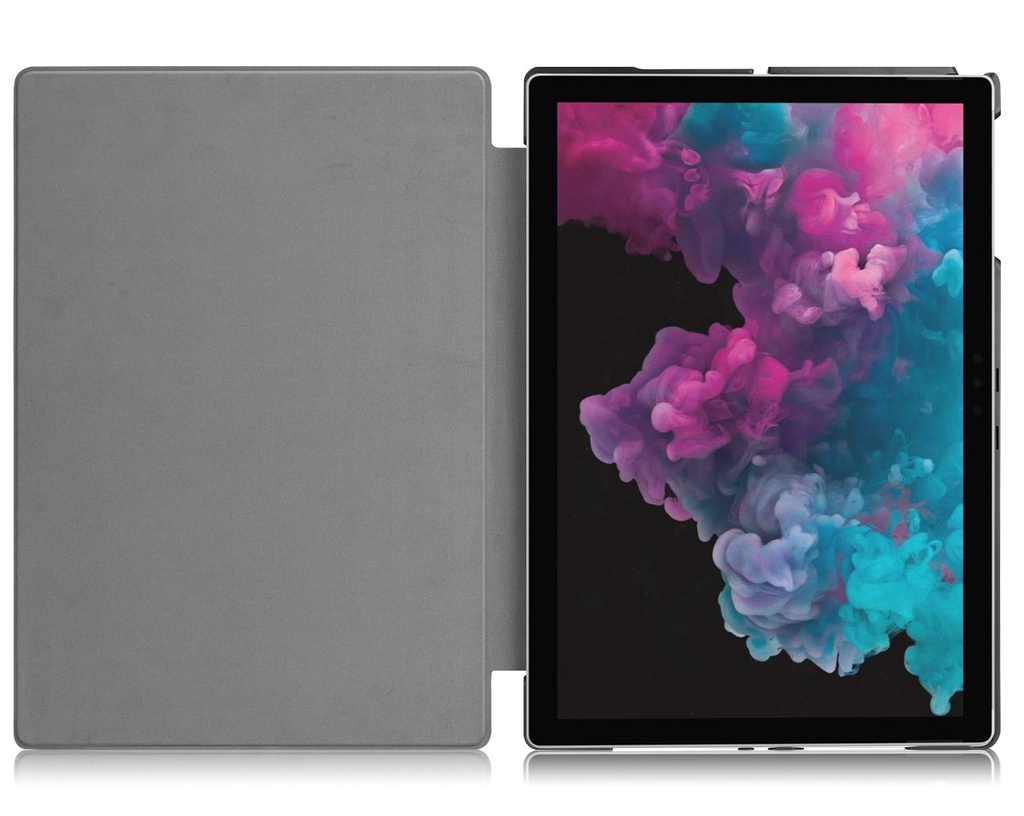 Microsoft Surface Pro 7 hoes - Tri-Fold Book Case - Zwart