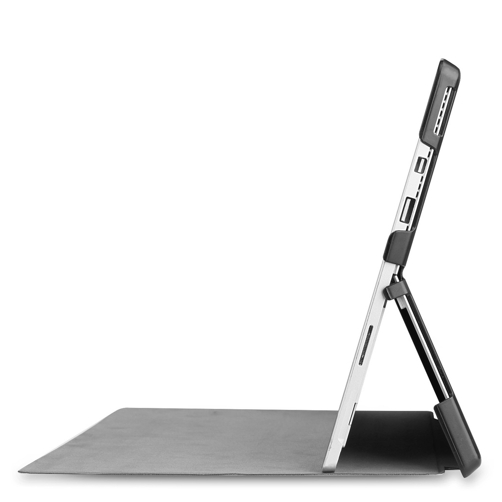 Microsoft Surface Pro 7 hoes - Tri-Fold Book Case - Zwart