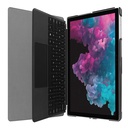 Microsoft Surface Pro 7 hoes - Tri-Fold Book Case - Zwart