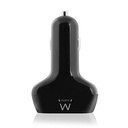 Ewent USB autolader, 4 poort, 9.6A, zwart