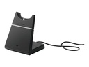 Jabra Evolve 75 MS Stereo - Headset - on-ear - Bluetooth - wireless - active noise cancelling - USB - with charging stand