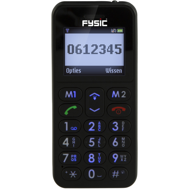 Fysic FM-6700 Big Button Comfort GSM Black senioren telefoon