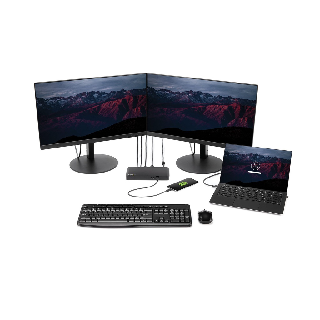Startech.com USB-C Dual-Monitor Laptop Dock MST & PD