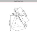 Barkan Vergrendelbare Anti-Diefstal Bureastandaard voor Tablets 8,7'' / 12'' / 22,1cm / 30,5cm