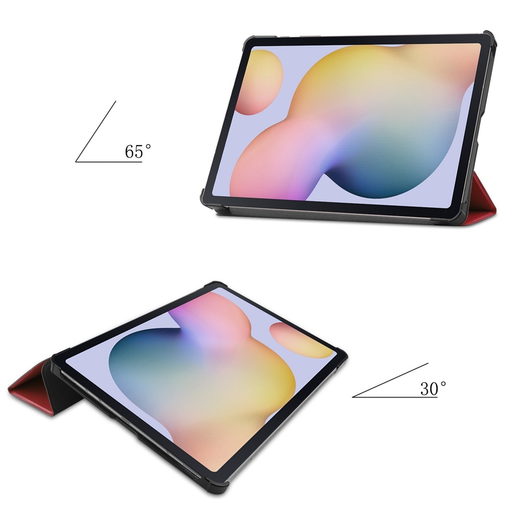 Tablet hoes voor Samsung Galaxy Tab S8 (2022) - Tri-Fold Book Case - Donker Rood