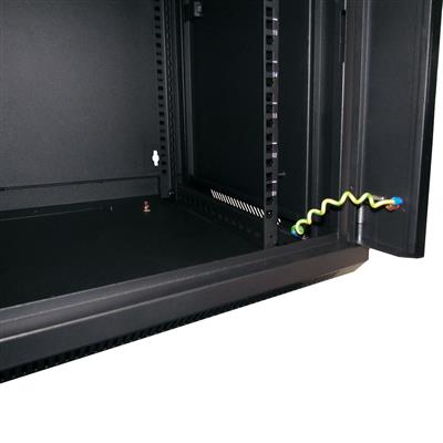 WP Rack WPN-RWB-12606-B Wandbehuizing , 12 HE, 60 cm breed, 63,5cm hoog, 60 cm diep, zwart