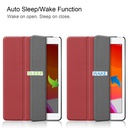 Cover2Day iPad 2020 hoes - 10.2 inch - Tri-Fold Book Case - Donker Rood
