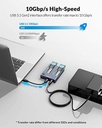 ORICO NVMe Clone dockingstation M.2 Dual- Bay 10Gbps met offline clone duplicatorfunctie