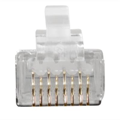 ACT RJ45 (8P/8C) CAT6A afgeschermde modulaire connector voor ronde kabel met massieve of soepele aders