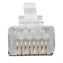 ACT RJ45 (8P/8C) CAT6A afgeschermde modulaire connector voor ronde kabel met massieve of soepele aders