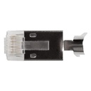 ACT RJ45 (8P/8C) CAT6A afgeschermde modulaire connector voor ronde kabel met massieve of soepele aders