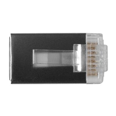 ACT RJ45 (8P/8C) CAT6 afgeschermde modulaire connector voor ronde kabel met massieve of soepele aders