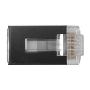 ACT RJ45 (8P/8C) CAT6 afgeschermde modulaire connector voor ronde kabel met massieve of soepele aders