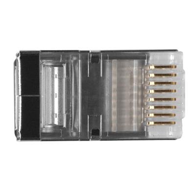 ACT RJ45 (8P/8C) CAT6 afgeschermde modulaire connector voor ronde kabel met massieve of soepele aders