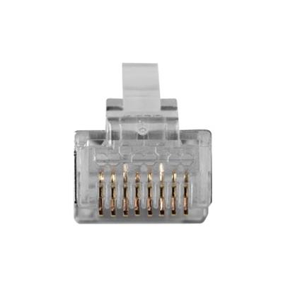ACT RJ45 (8P/8C) CAT6 afgeschermde modulaire connector voor ronde kabel met massieve of soepele aders