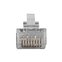 ACT RJ45 (8P/8C) CAT6 afgeschermde modulaire connector voor ronde kabel met massieve of soepele aders