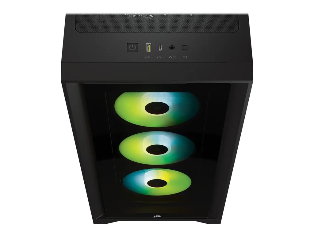 Corsair iCUE 4000X RGB Tempered Glass Zwart