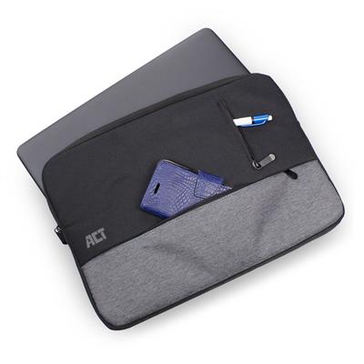 ACT Urban, laptop sleeve 14.1 inch, zwart/grijs