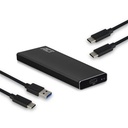 ACT M.2 SATA en NVMe SSD behuizing, USB-C 3.2 Gen2, aluminium