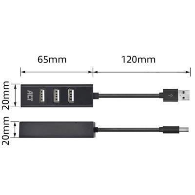 ACT USB Hub 2.0, 4x USB-A, mini