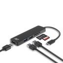 ACT USB-C Hub 3x USB-A, cardreader