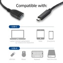 ACT USB 3.2 Gen1 OTG kabel C male - A female 0,2 meter, Zip Bag