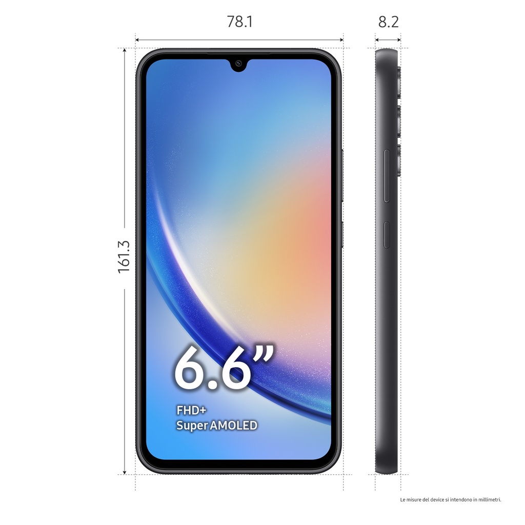 Samsung Galaxy A34 5G, 128GB opslag, Zwart