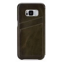 Senza Desire Skinny Leather Wallet Samsung Galaxy S8 Burned Olive