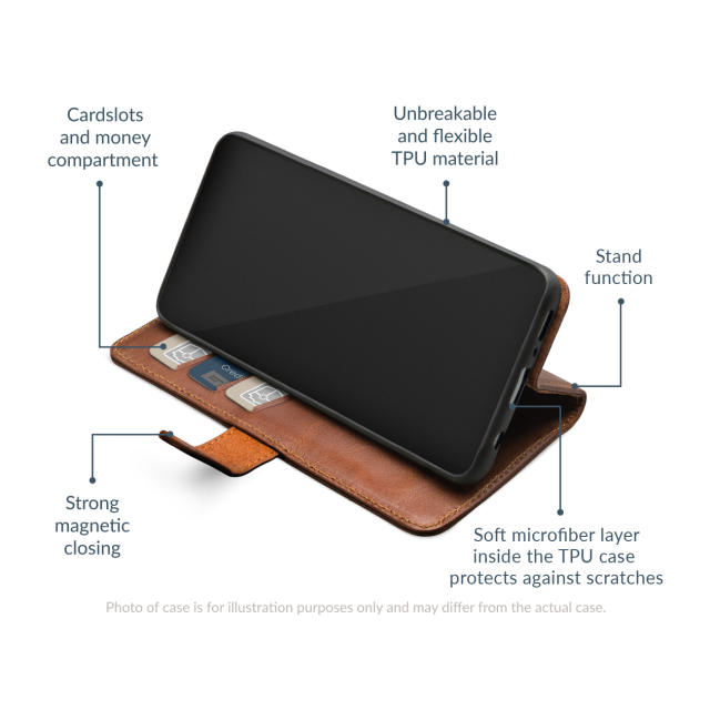 Mobilize Leather Wallet Samsung Galaxy A14 4G/5G Brown
