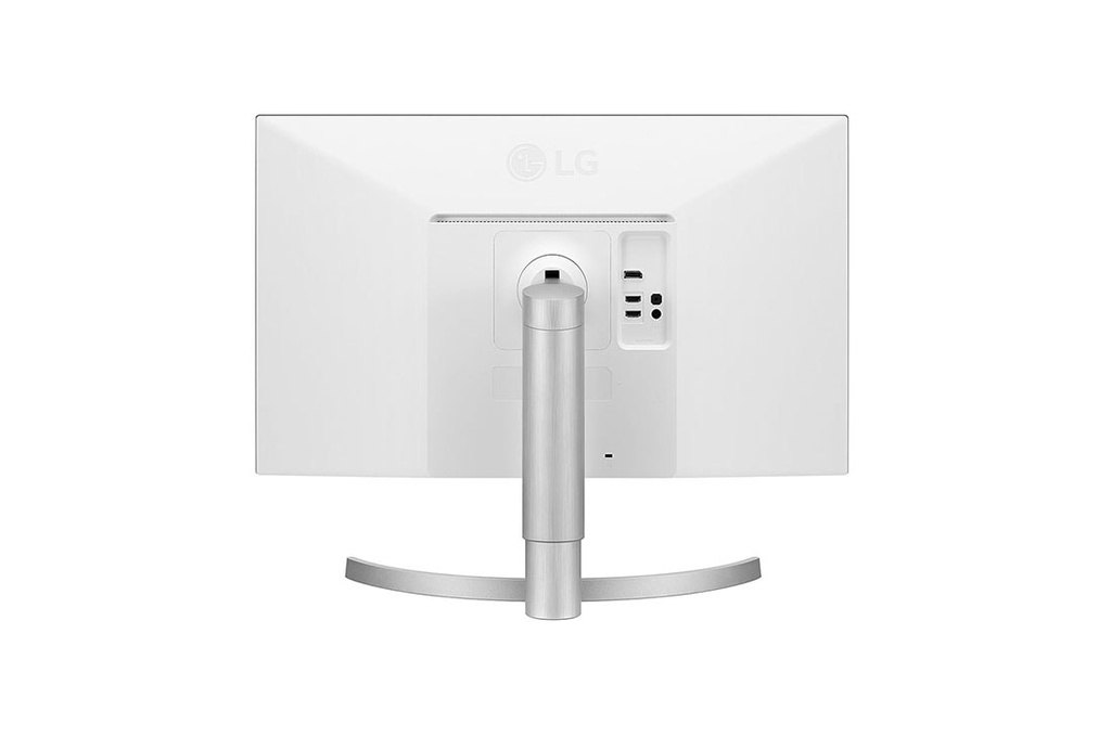 LG 27UL550P-W Zilver 4K Ultra HD IPS - achterkant