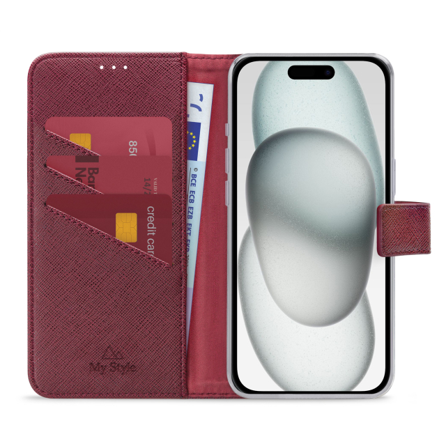 Mobilize Leather Wallet Apple iPhone 15 Brown