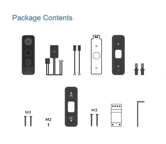 UbiQuiti UniFi Protect UVC-G4-Doorbell Pro - Inhoud verpakking