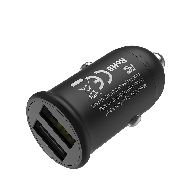 Hoco Car charger Z30 Easy route dual port charging adapter