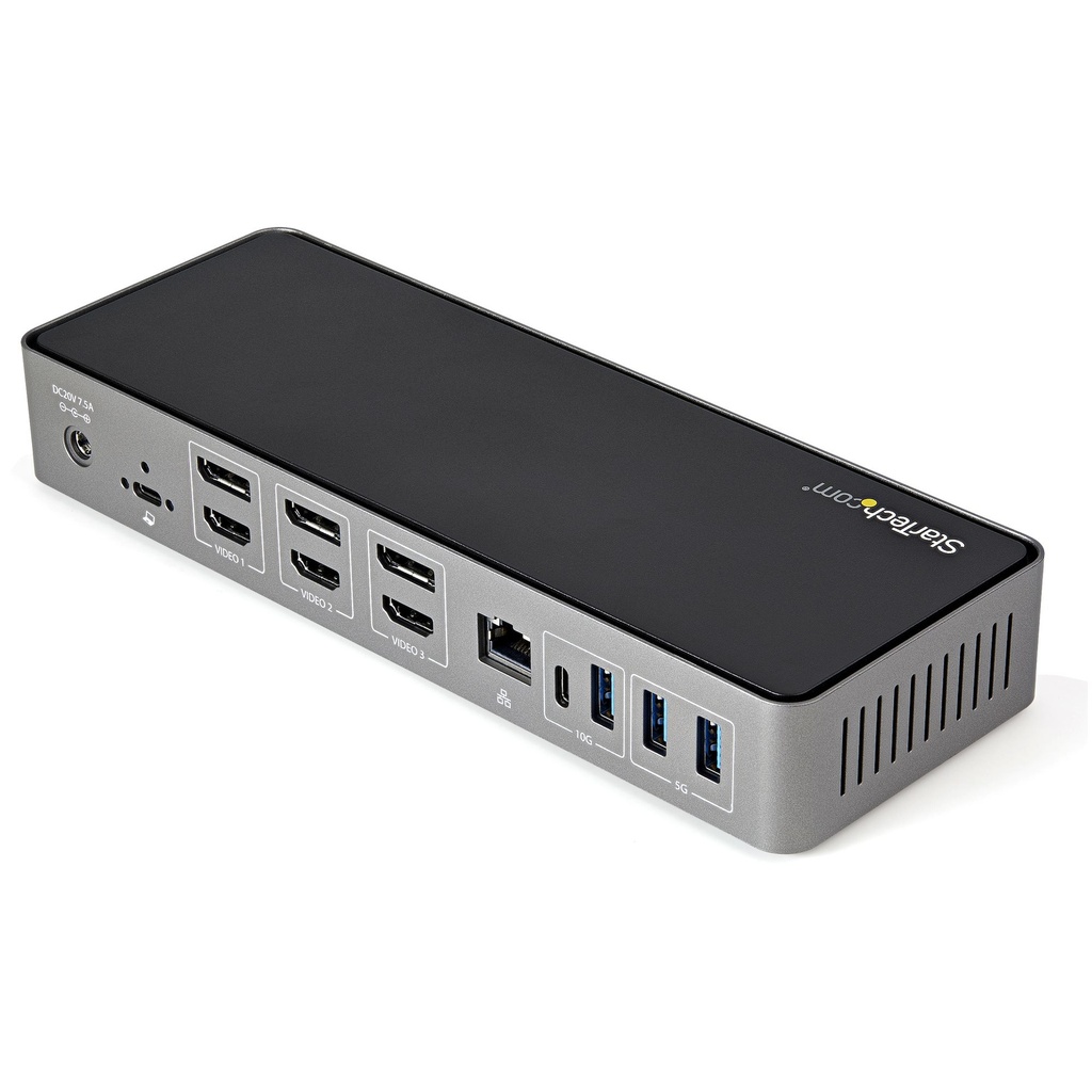 StarTech.com Hybrid USB-C USB-A Dock - Triple 4K 60Hz