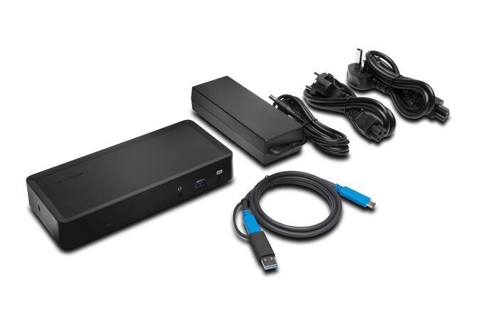 Kensington SD4700P USB-C en USB 3.0 5 Gbps dubbel 2K dockingstation met 135W adapter - DP en HDMI - Win/Mac