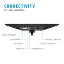 HP E24mv G4 monitor 23.8" FHD met webcam en speakers - aansluitingen