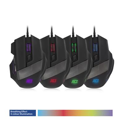 ACT Bekabelde Gaming Muis met verlichting 3200 dpi