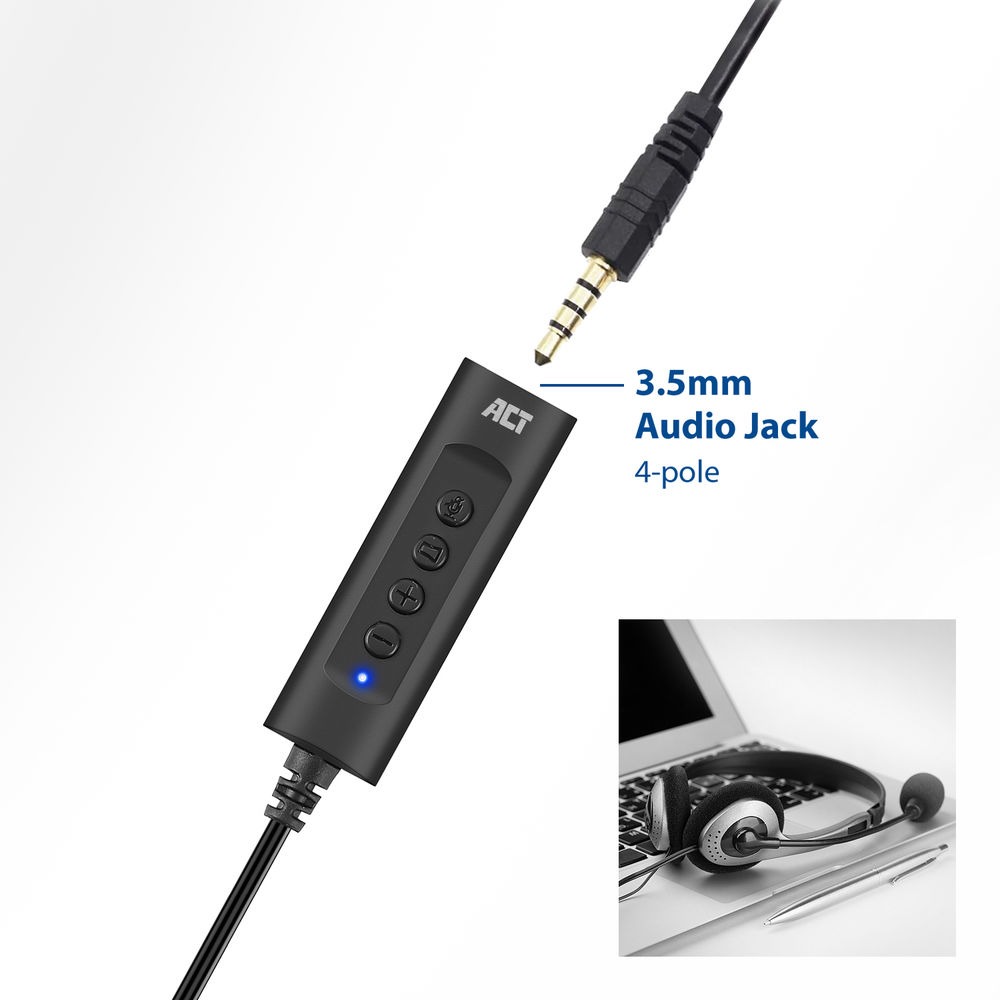 ACT USB-A externe geluidskaart