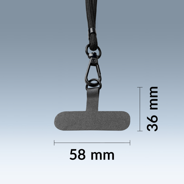 Mobilize Nylon Lanyard Black
