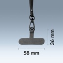 Mobilize Nylon Lanyard Black