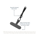 Mobilize Nylon Lanyard Black