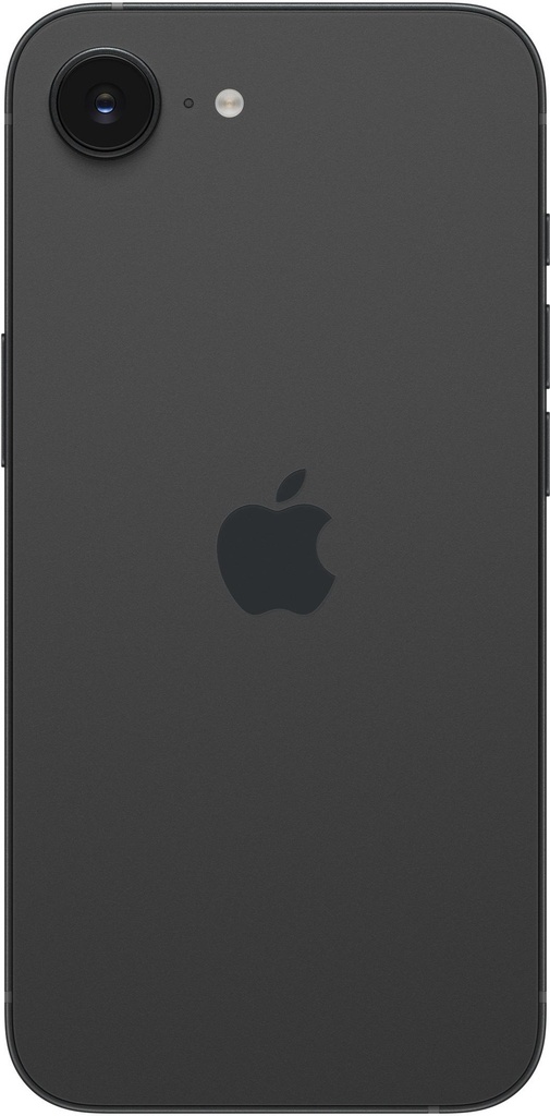 Apple iPhone 16e 128GB Zwart - achterkant
