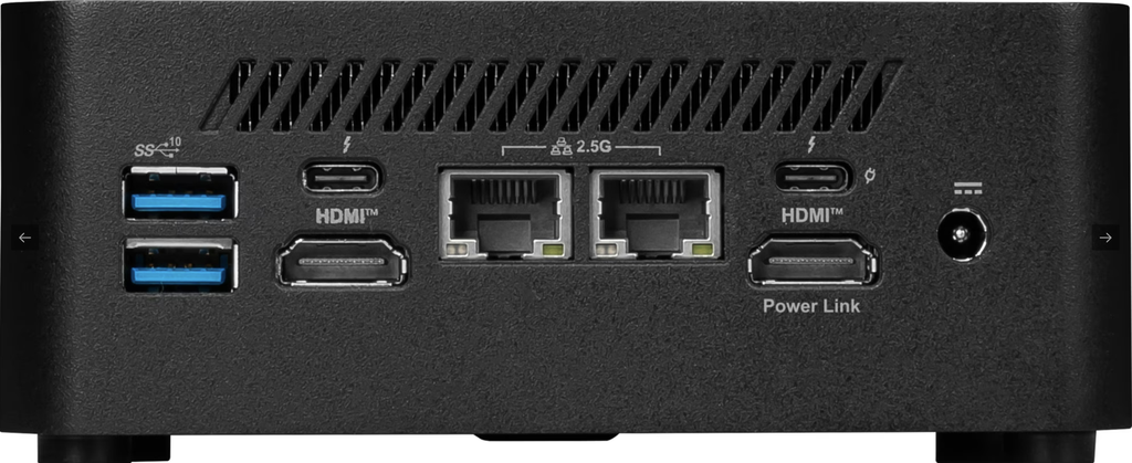 MSI Cubi 1M-002EU Intel Core 5, 8GB, 512GB, W11P - achterkant