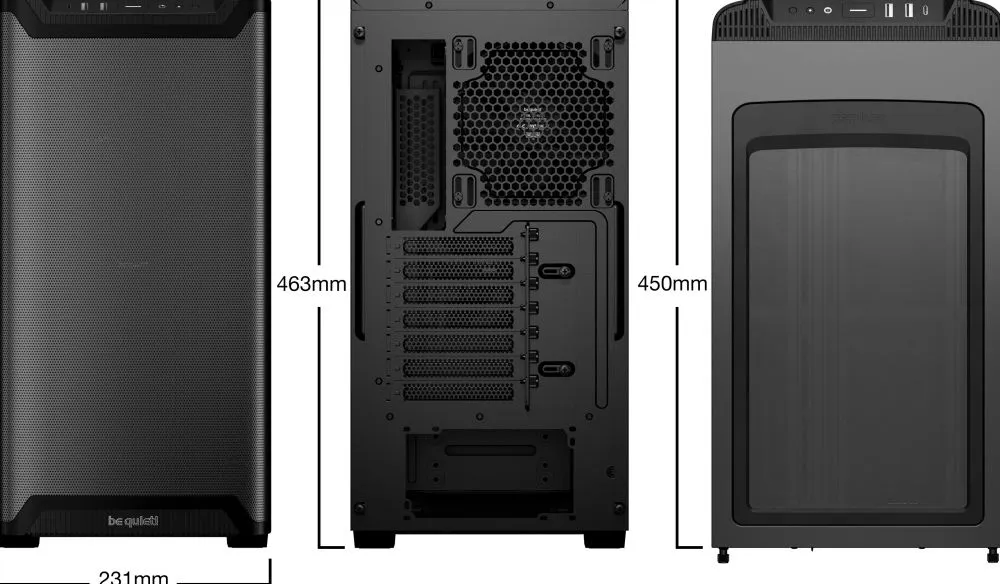 be quiet! PURE BASE 501 Airflow Black - Midtowermodel