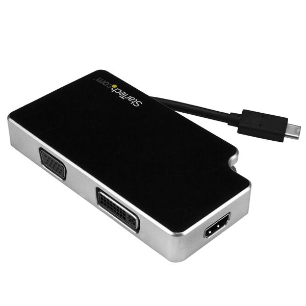 StarTech.com AV reis adapter 3-in-1: USB-C naar VGA, DVI of HDMI - 4K