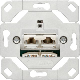 Gira UAE DATA CAT6A 2RJ45 LSA BASIS
