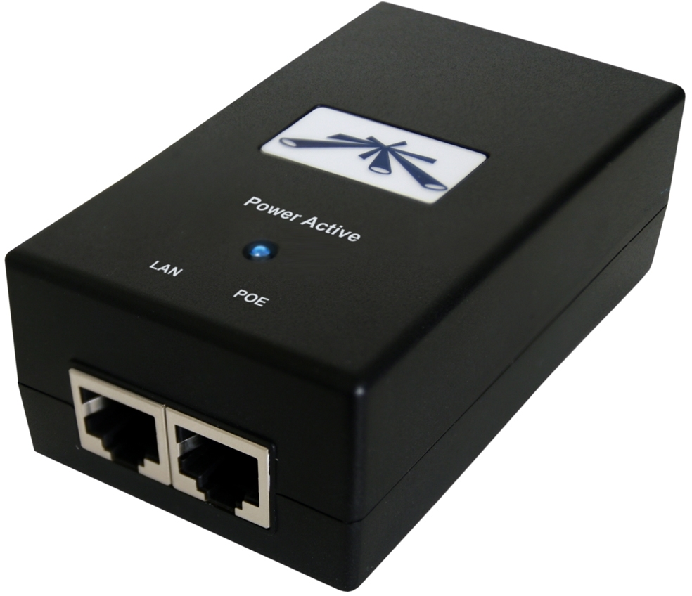 Ubiquiti POE Injector, 48VDC, 24W, Gigabit Port